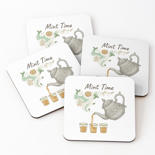 Item preview, Mint Time Moroccan Tea Illustration – Traditional Teapot & Mint Tea Art Design designed and sold by ZYNORAworld.
