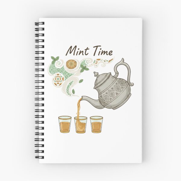 Item preview, Mint Time Moroccan Tea Illustration – Traditional Teapot & Mint Tea Art Design designed and sold by ZYNORAworld.
