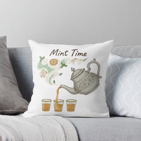 Item preview, Mint Time Moroccan Tea Illustration – Traditional Teapot & Mint Tea Art Design designed and sold by ZYNORAworld.