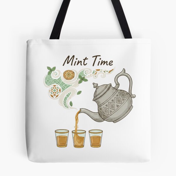Item preview, Mint Time Moroccan Tea Illustration – Traditional Teapot & Mint Tea Art Design designed and sold by ZYNORAworld.