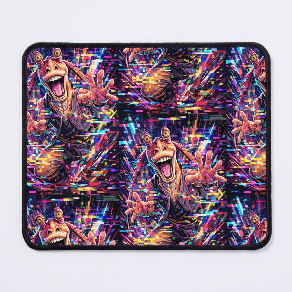 Item preview, jar jar binks glitch art  designed and sold by Half Brain Labs.
