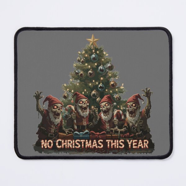 Item preview, Horror Christmas – Zombie Santa No Christmas This Year Dark Holiday Art designed and sold by SplashPixel.