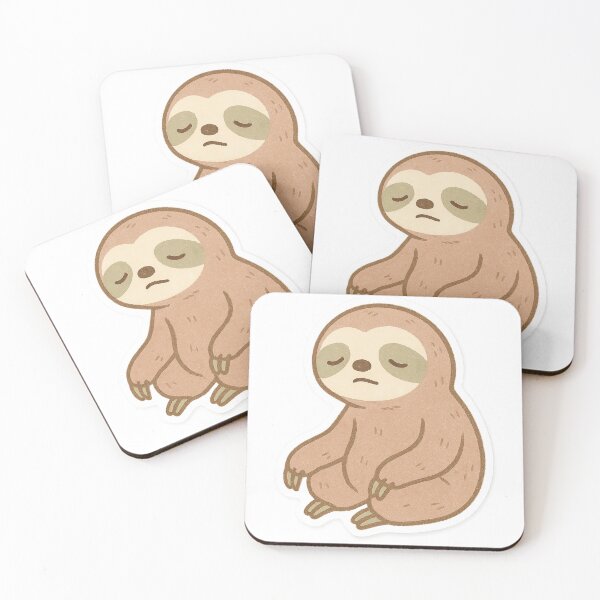 Item preview, Pastel Relaxed Sloth Sticker designed and sold by StickMint.