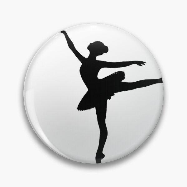 Item preview, Ballerina Silhouette, Graceful Ballet Dancer Minimal Black Art designed and sold by Prayful.