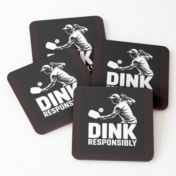 Item preview, Dink Responsibly Pickleball T-Shirt -Player Silhouette Desing designed and sold by Viktorio Art Shop.