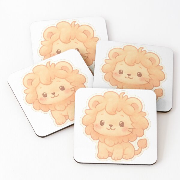 Aperçu de l'œuvre Autocollant mignon lionceau rêveur créée et vendue par StickMint.