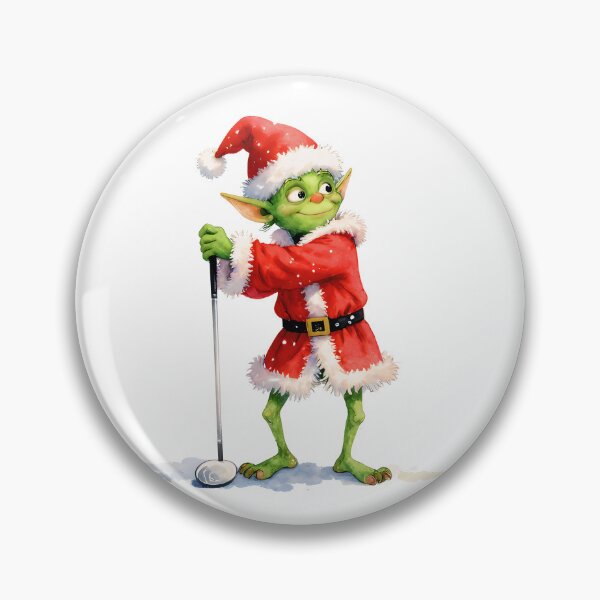 Item preview, Festive Golf Gremlin | Funny Christmas Watercolor Character designed and sold by MKV Design.