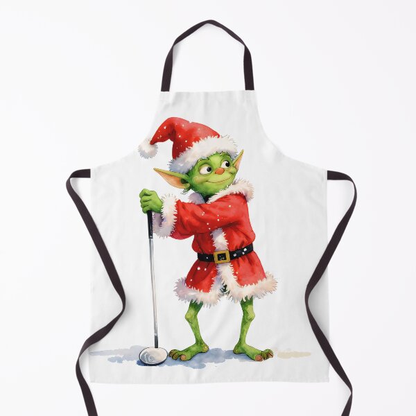 Item preview, Festive Golf Gremlin | Funny Christmas Watercolor Character designed and sold by MKV Design.