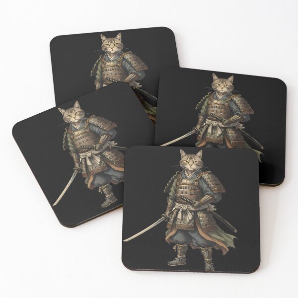 Item preview, Cat Samurai Warrior with Katana - Japanese Art designed and sold by sky11PP.