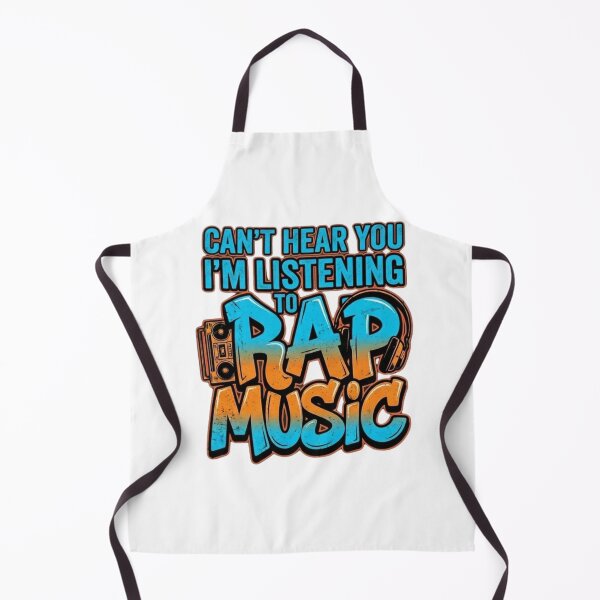 Item preview, I Can’t Hear You I’m Listening to Rap Music - Funny Hip Hop Quote designed and sold by Wear Sculpt.