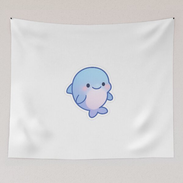 Item preview, Aesthetic Relaxed Dolphin Sticker designed and sold by StickMint.