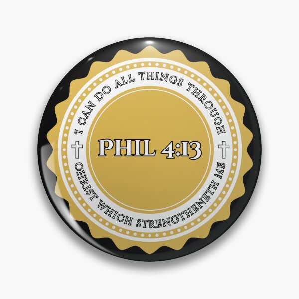 Item preview, Philippians 4:13 Christian Strength Bible Verse (KJV) designed and sold by Clothed in Scripture.