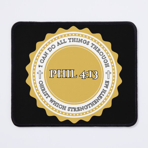 Item preview, Philippians 4:13 Christian Strength Bible Verse (KJV) designed and sold by Clothed in Scripture.