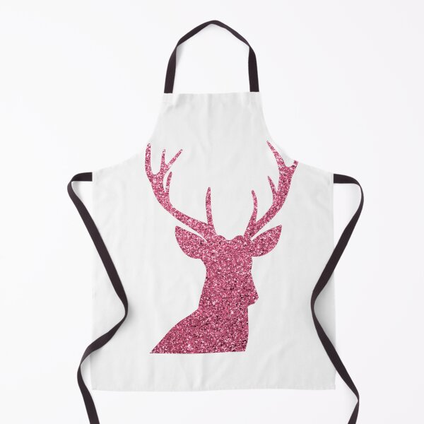 Item preview, Pink Glitter Reindeer Holiday Silhouette designed and sold by capricedefille.