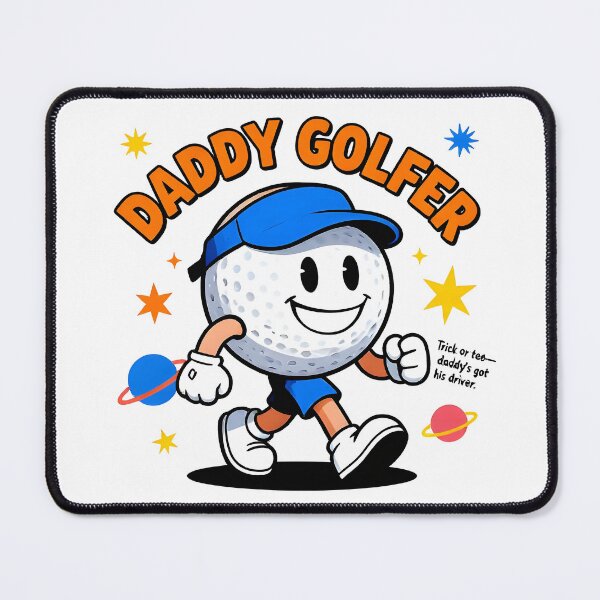 Item preview, Daddy Golfer Retro Cartoon - Funny Vintage Golf Design designed and sold by MKV Design.
