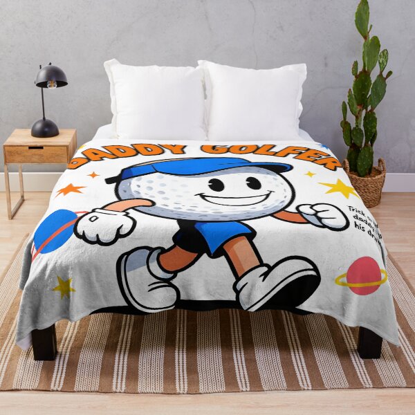 Item preview, Daddy Golfer Retro Cartoon - Funny Vintage Golf Design designed and sold by MKV Design.
