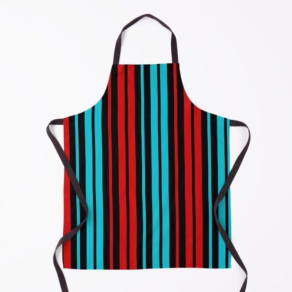 Item preview, Red Blue Stripes On Black Pattern Design  designed and sold by PatternTitan.