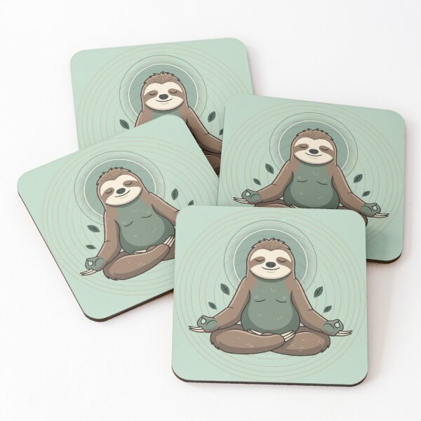 Item preview, Zen Sloth - Meditating My Way to the Nice List designed and sold by VibeNationArt.