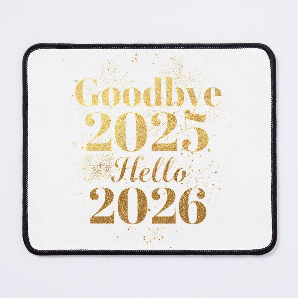 Item preview, Goodbye-2025-Hello-2026 minimalist typography designed and sold by w66aboo.