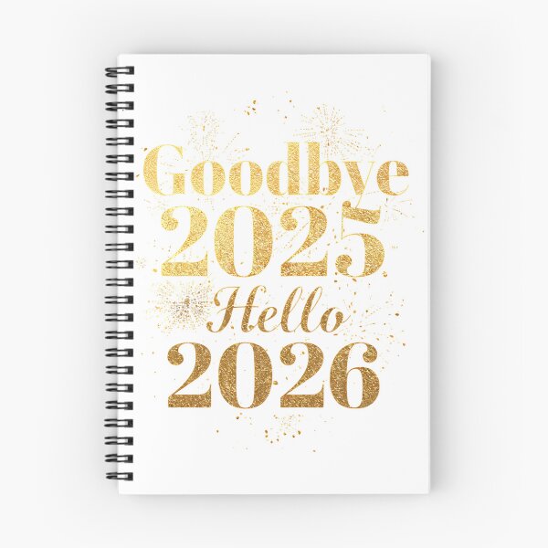 Item preview, Goodbye-2025-Hello-2026 minimalist typography designed and sold by w66aboo.