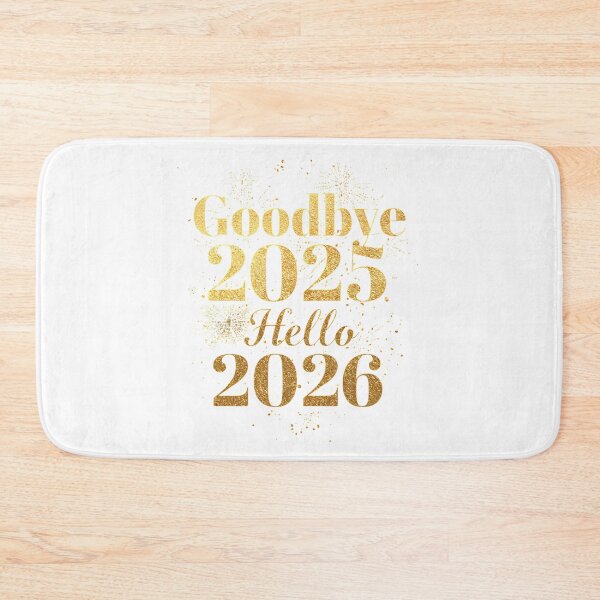 Item preview, Goodbye-2025-Hello-2026 minimalist typography designed and sold by w66aboo.