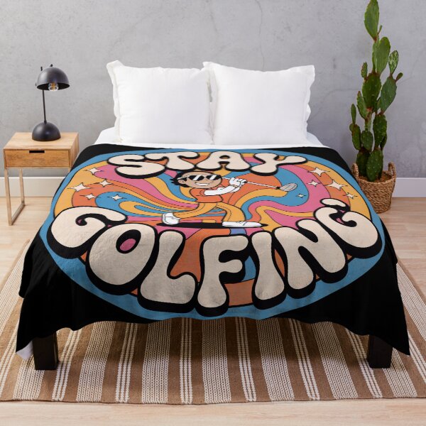 Item preview, Stay Golfing! Retro 70s Psychedelic Golf Cartoon designed and sold by MKV Design.