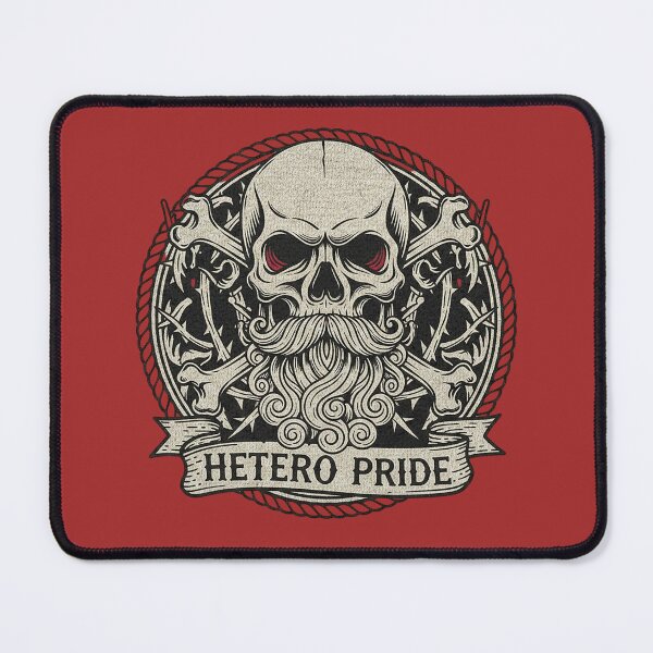 Item preview, Classic Hetero Pride Emblem with Beard Skull designed and sold by Reggiano.