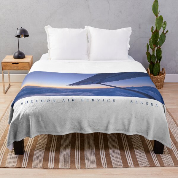 Item preview, Beaver Flight Over Alaska Range on Winter Sunset designed and sold by SheldonAir.