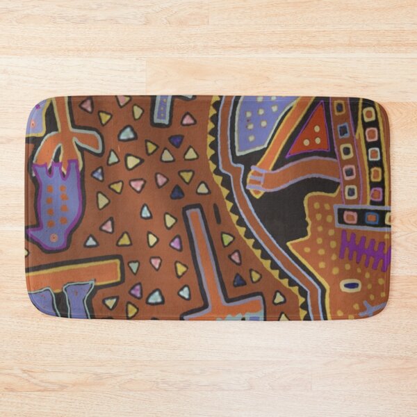 Item preview, Panama Kuna Indian Man Paddling Traditional Canoe Folk Art designed and sold by BestDetailer.