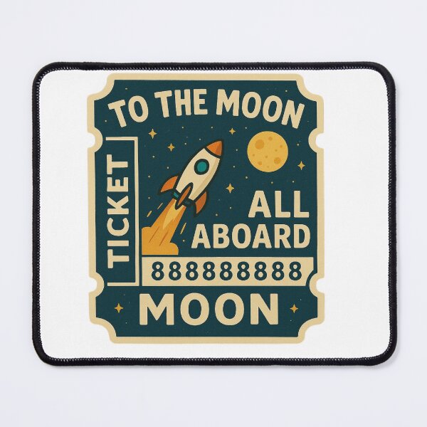 Item preview, To The Moon Ticket designed and sold by DivinelyAligned8.
