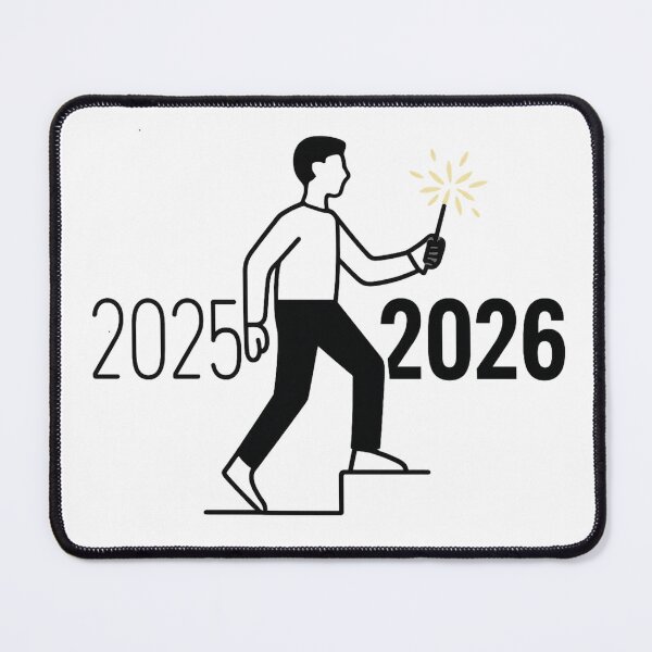 Item preview, Goodbye-2025-Hello-2026 SIMPLE-typography designed and sold by w66aboo.