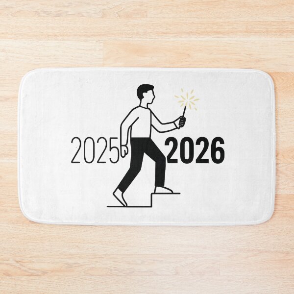 Item preview, Goodbye-2025-Hello-2026 SIMPLE-typography designed and sold by w66aboo.