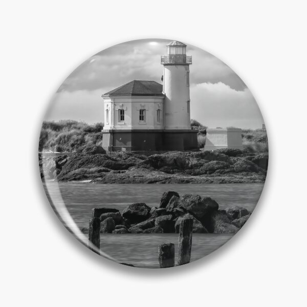 Item preview, Coquille River Light B+W designed and sold by Gerard Fornarotto.