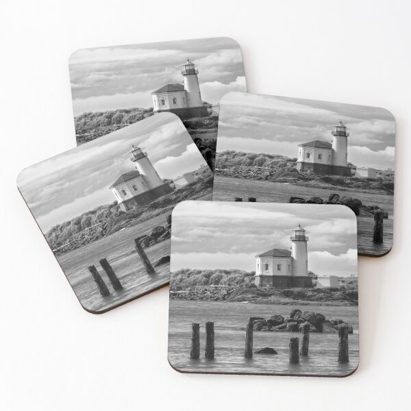 Item preview, Coquille River Light B+W designed and sold by Gerard Fornarotto.
