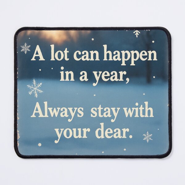 Item preview, Heartfelt Winter Message – Yearly Change Quote designed and sold by Imsaa's.
