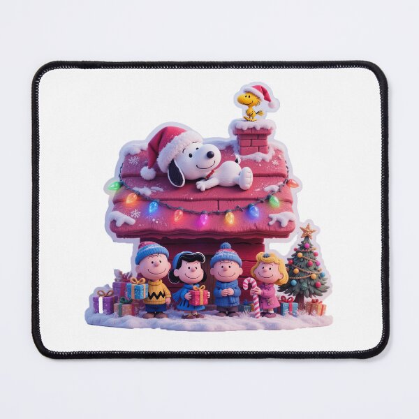 Item preview, Modern Realistic Peanuts Christmas Sticker: High-Quality 3D Festive Scene Prompt designed and sold by ARTCREATESHOP.