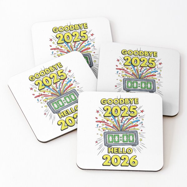 Item preview, Goodbye-2025-Hello-2026 SIMPLE-typography designed and sold by w66aboo.