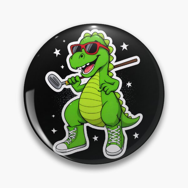 Item preview, Cool dinosaur golfer doing a dab – Funny cartoon golf designed and sold by MKV Design.