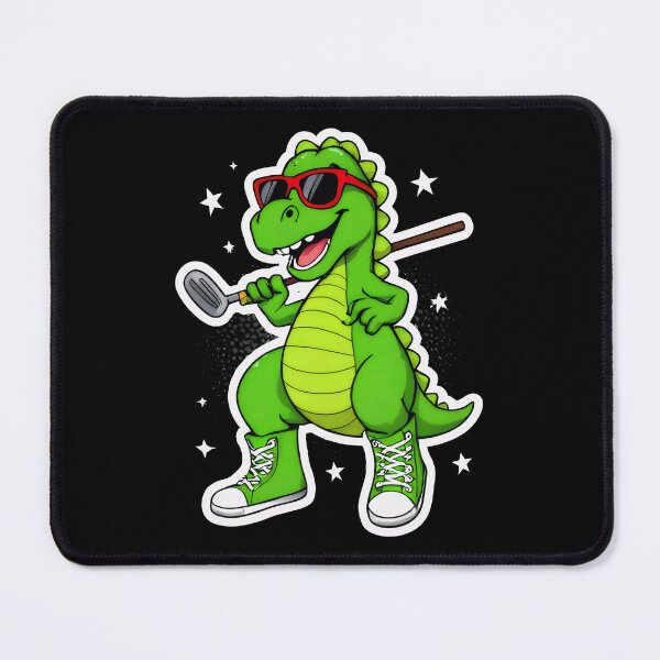 Item preview, Cool dinosaur golfer doing a dab – Funny cartoon golf designed and sold by MKV Design.