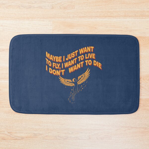 Item preview, Live, Fly, Die: Winged Silhouette with Vintage Rock Typography Design - Oasis designed and sold by sing-it-out.