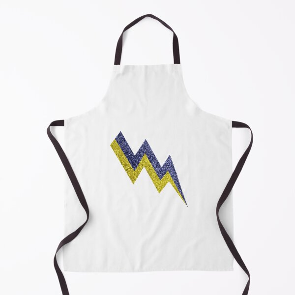 Item preview, Blue Gold Glitter Lightning Silhouette designed and sold by capricedefille.