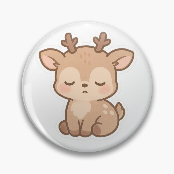 Artikelvorschau, Chibi Sleepy Deer Sticker entworfen und verkauft von StickMint.