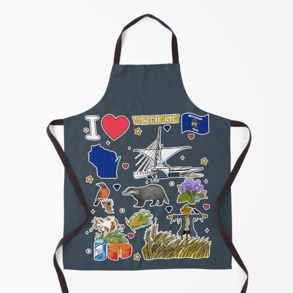 Item preview, Wisconsin Pride, Ultimate State Symbols Sticker Pack Art designed and sold by mashmosh.