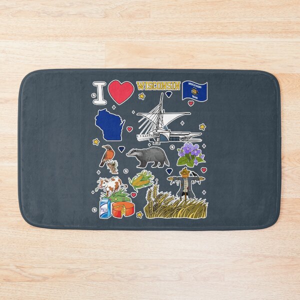 Item preview, Wisconsin Pride, Ultimate State Symbols Sticker Pack Art designed and sold by mashmosh.