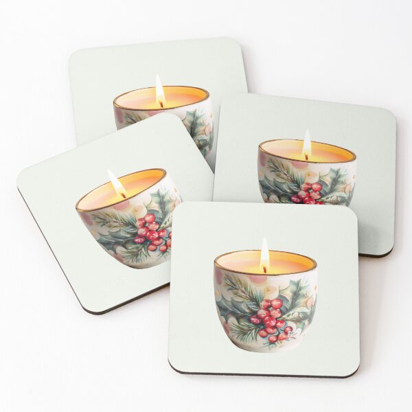 Item preview, Lit Candle in a Decorative Ceramic Holder  designed and sold by Bluepineart.