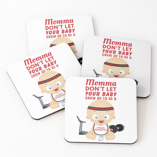 Item preview, Mommas Don’t Let Your Babies Grow Up to Be Fitness Instructors – Funny Gym Coach Parody designed and sold by SnarkSharks.
