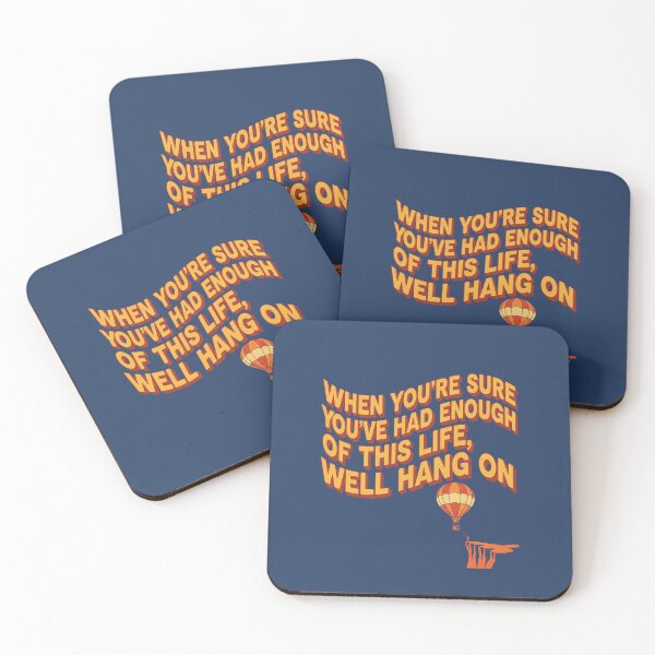 Item preview, Inspiring Retro Design: Never Give Up, Just Hang In and Keep Going - r.e.m. designed and sold by sing-it-out.