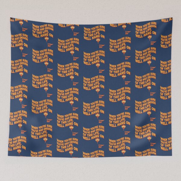 Item preview, Inspiring Retro Design: Never Give Up, Just Hang In and Keep Going - r.e.m. designed and sold by sing-it-out.