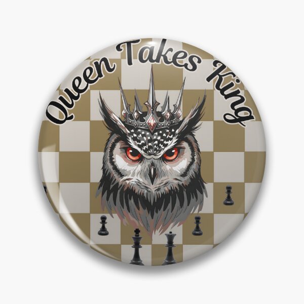 Item preview, Queen Takes King Owl designed and sold by Nightshade Pixie Creations.
