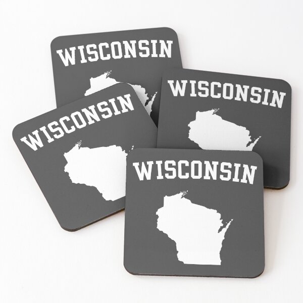 Item preview, Wisconsin State Map - Classic Varsity Sports Style designed and sold by mashmosh.